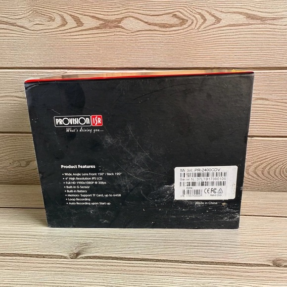 New Provision ISR Dual Channel Full HD Car DVR 1080p Loop Recording - Picture 3 of 5